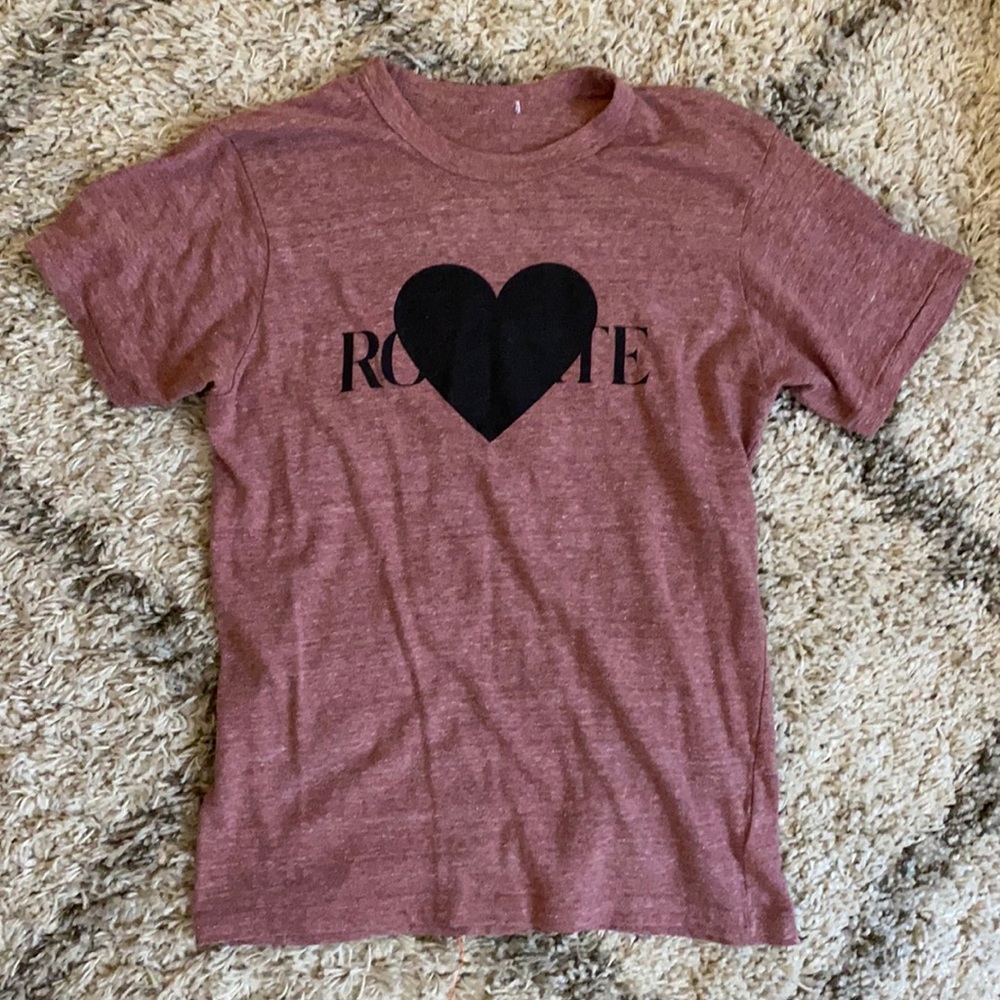 RADARTE (Rodarte) Heart Brick Heather Tee - Medium